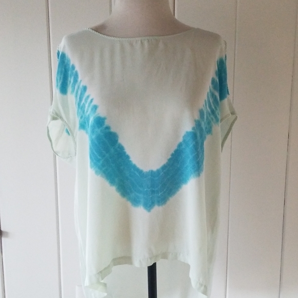 Silk bohemian top size small Gypsy 05 - Picture 1 of 8
